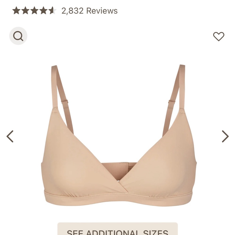 SKIMS Crossover Bralette in Clay Size Medium